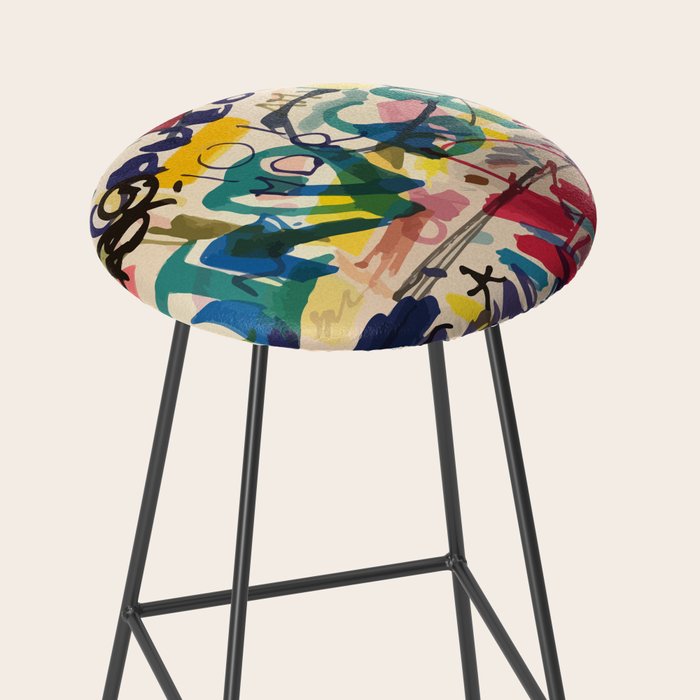 Urban Graffiti Paper Street Art Stool Gallery Image 2