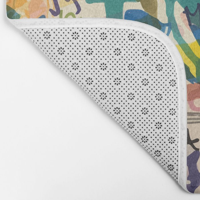 Urban Graffiti Paper Street Art Bath Mat Gallery Image 2
