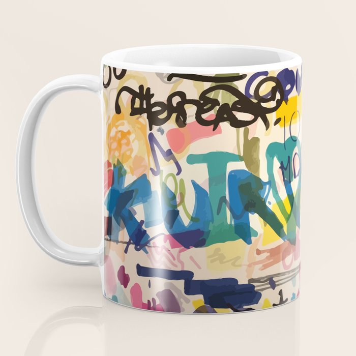 Urban Graffiti Paper Street Art Coffee Mug Gallery Image 3