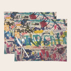 Urban Graffiti Paper Street Art Placemat Gallery Image 1