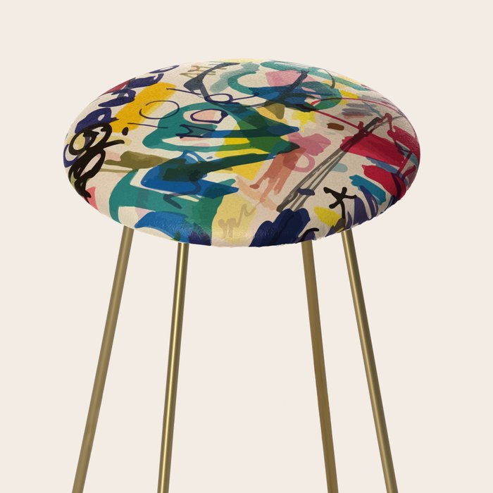 Urban Graffiti Paper Street Art Stool Gallery Image 2