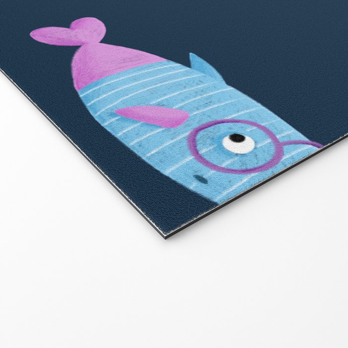 Multicolor fishes - blue Welcome Mat Gallery Image 2