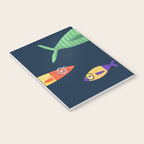 Multicolor fishes - blue Notebook Gallery Image 3
