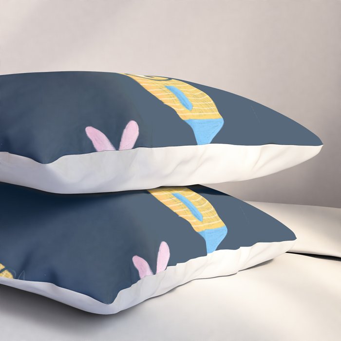 Multicolor fishes - blue Pillow Sham Gallery Image 3