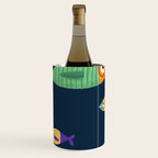 Multicolor fishes - blue Wine Chiller Gallery Image 1
