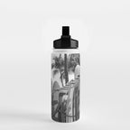 Hawaiian Surfboards - Black And White Surf Photography - Beach Photo Print - Surfboard Photograph Water Bottle Gallery Image 2