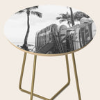 Hawaiian Surfboards - Black And White Surf Photography - Beach Photo Print - Surfboard Photograph Side Table Gallery Image 2