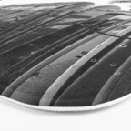 Hawaiian Surfboards - Black And White Surf Photography - Beach Photo Print - Surfboard Photograph Bath Mat Gallery Image 3