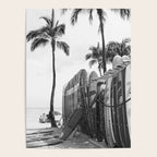 Hawaiian Surfboards - Black And White Surf Photography - Beach Photo Print - Surfboard Photograph Poster Gallery Image 4