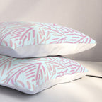 Winter Berries & Pine Branches in Teal & Pink Pillow Sham Gallery Image 3