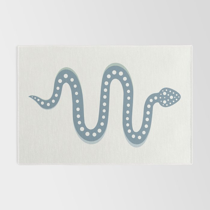 Minimal Snake - Blue Rug Gallery Image 2