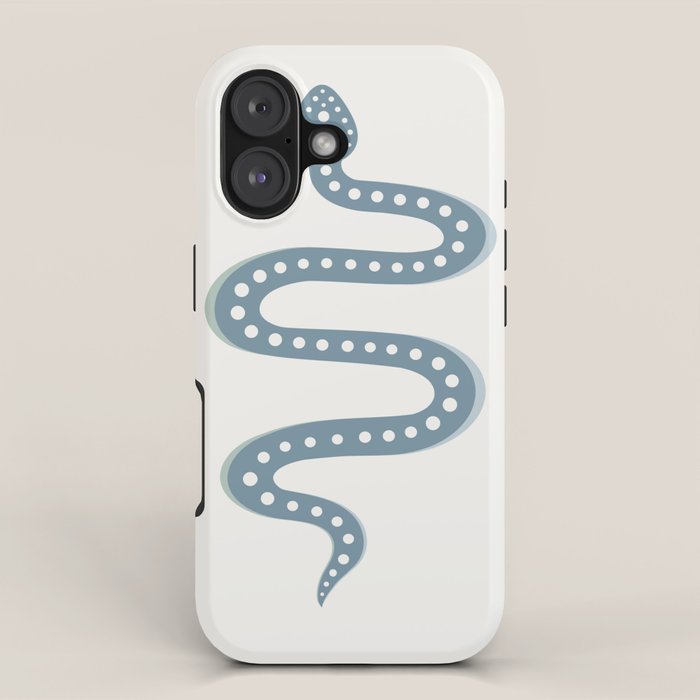 Minimal Snake - Blue iPhone Case Gallery Image 1