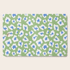 Dopamine Decor Leopard Print Blue And Green Cutting Board Gallery Image 1
