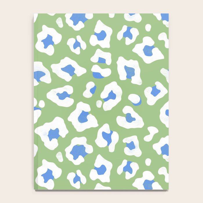 Dopamine Decor Leopard Print Blue And Green Notebook Gallery Image 4