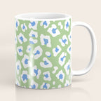 Dopamine Decor Leopard Print Blue And Green Coffee Mug Gallery Image 1