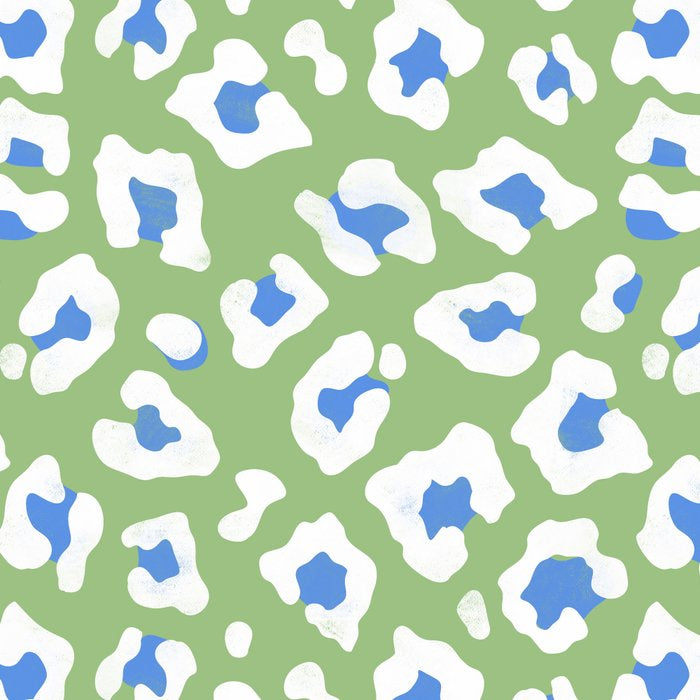 Dopamine Decor Leopard Print Blue And Green Coffee Mug Gallery Image 2