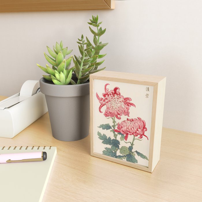 Japanese Chrysanthemum Woodblock Print #4 Mini Art Print Gallery Image 2