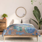 Garden Vegetables & Fresh Fruit in Blue Midnight Comforter Gallery Image 3