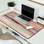 Sunset Beach Reflections x Modern Abstract Watercolor Desk Mat Gallery Image 2