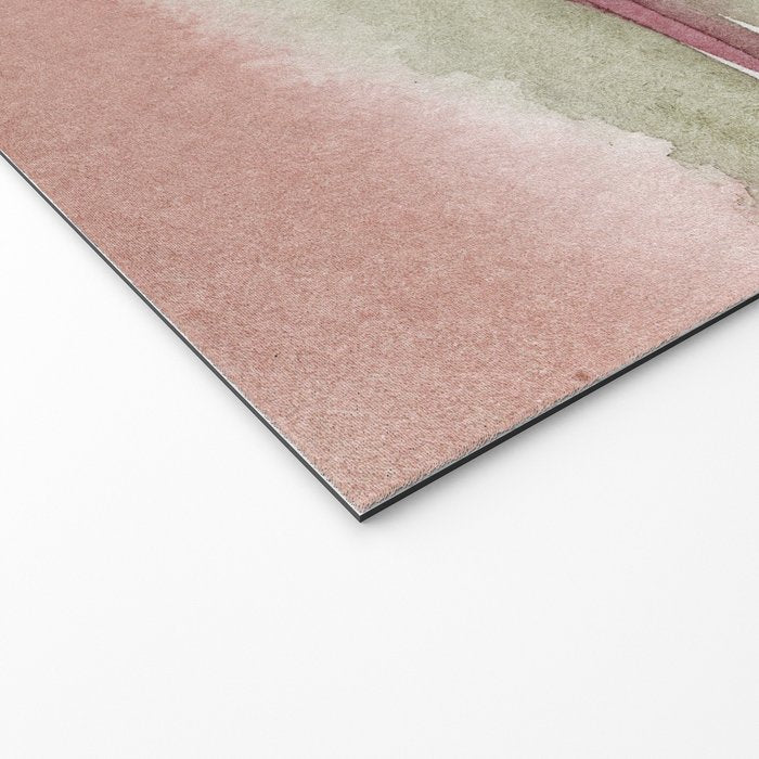 Sunset Beach Reflections x Modern Abstract Watercolor Welcome Mat Gallery Image 2