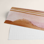 Sunset Beach Reflections x Modern Abstract Watercolor Wrapping Paper Gallery Image 2