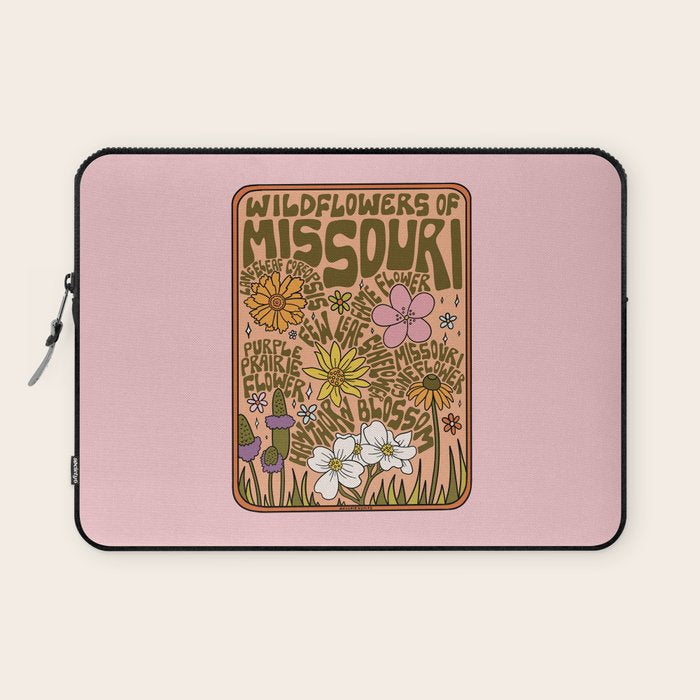 Missouri Wildflowers Laptop Sleeve Gallery Image 1