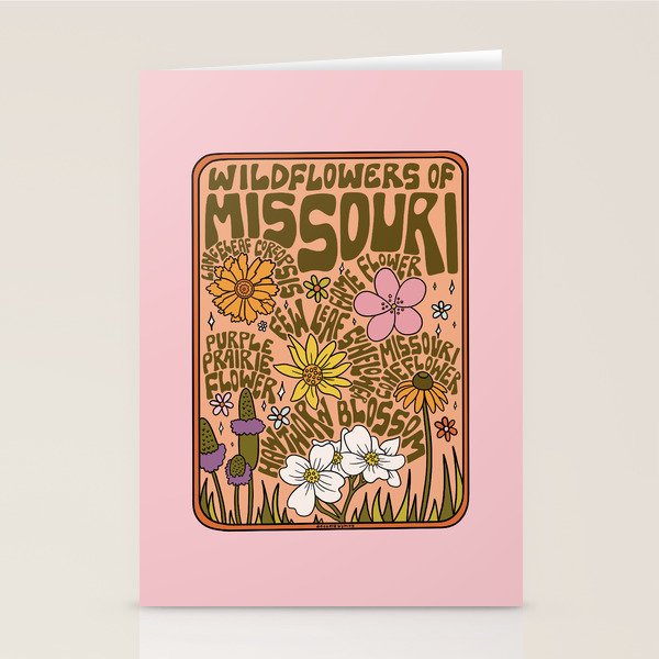 Missouri Wildflowers Stationery Card Gallery Image 1