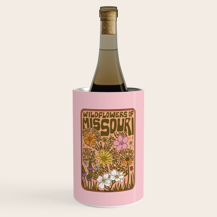 Missouri Wildflowers Wine Chiller Gallery Image 1
