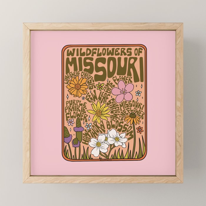 Missouri Wildflowers Mini Art Print Gallery Image 1