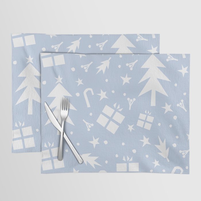 Happy Holidays monochromatic Placemat Gallery Image 1