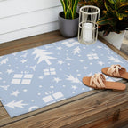 Happy Holidays monochromatic Outdoor Rug Gallery Image 2