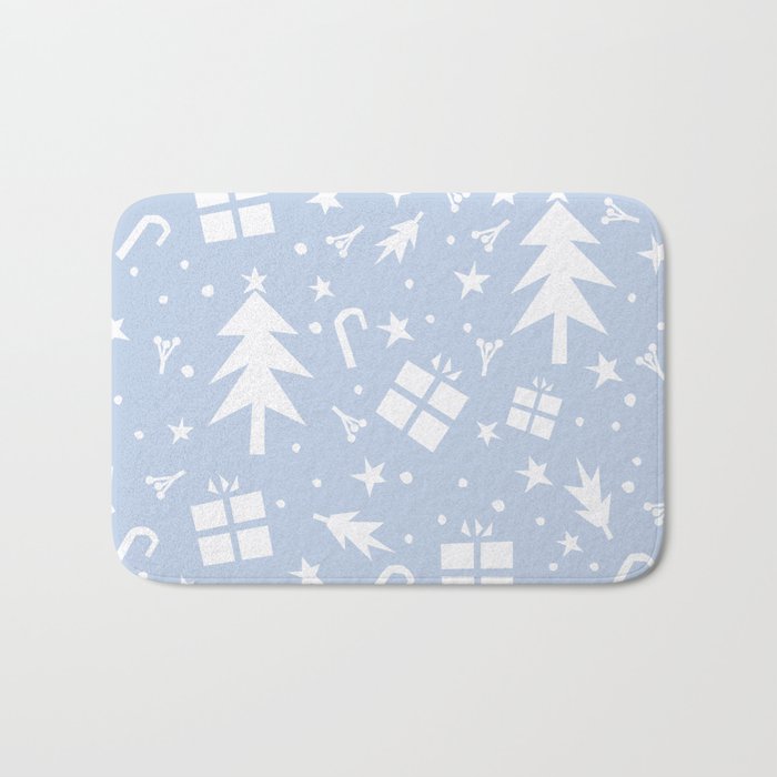 Happy Holidays monochromatic Bath Mat Gallery Image 1