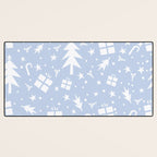 Happy Holidays monochromatic Desk Mat Gallery Image 3