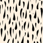Organic Texture Minimalist Abstract Pattern in Black and Almond Cream Coffee Mug Gallery Image 2