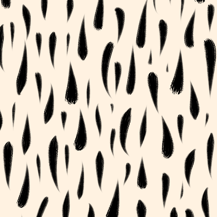 Organic Texture Minimalist Abstract Pattern in Black and Almond Cream Coffee Mug Gallery Image 2