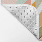 Festive Retro Christmas Tree on Peach Fuzz Bath Mat Gallery Image 2