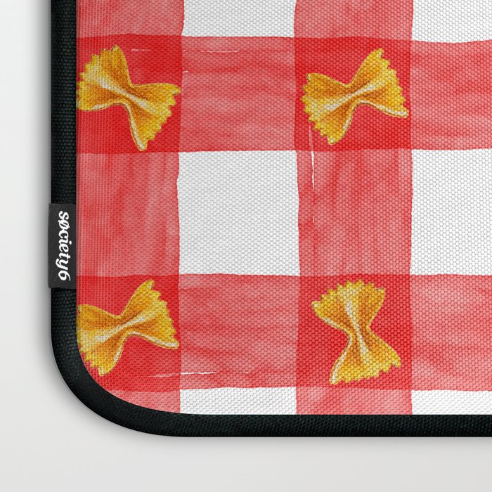 Gingham Pasta Laptop Sleeve Gallery Image 3