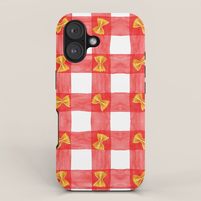 Gingham Pasta iPhone Case Gallery Image 1
