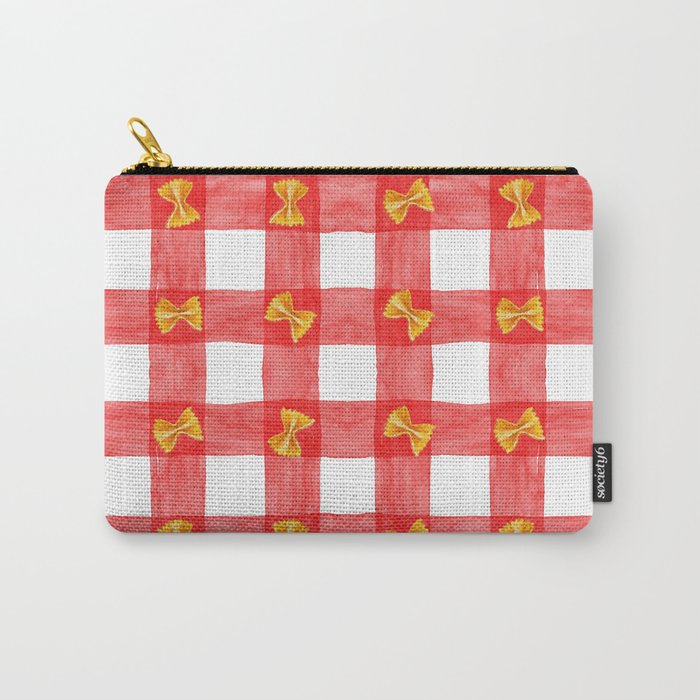Gingham Pasta Carry All Pouch Gallery Image 1