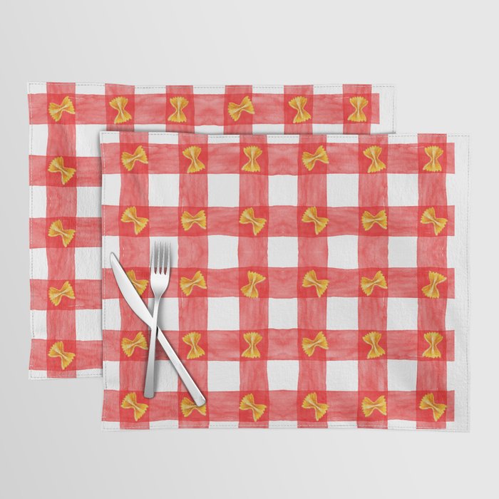 Gingham Pasta Placemat Gallery Image 1