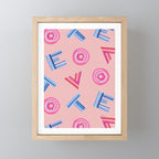 Cast Your Vote | Hand-Lettered Pattern in Peach Mini Art Print Gallery Image 1