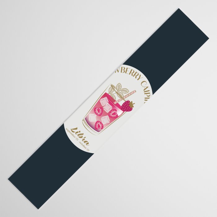 Cherry Mimosa Cocktail Zodiac Sign Table Runner Gallery Image 3