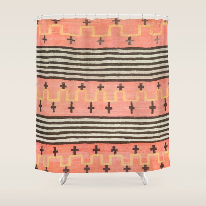 Vintage Southwest Blanket Print Shower Curtain Gallery Image 1