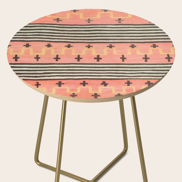 Vintage Southwest Blanket Print Side Table Gallery Image 2