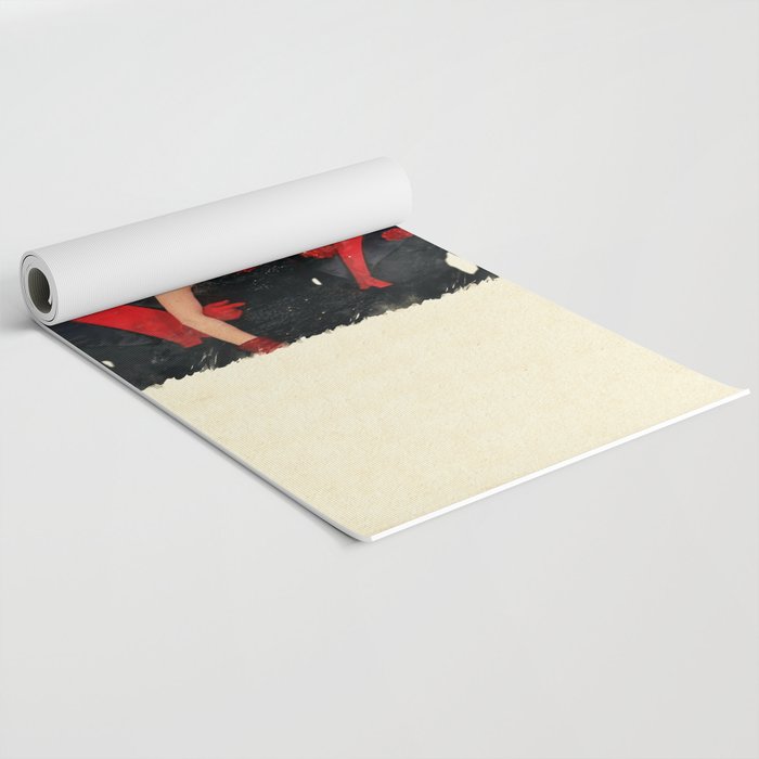 Mister Bones (White Christmas) Yoga Mat Gallery Image 2