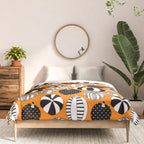 Autumn pumpkin harvest art pattern Comforter Gallery Image 3
