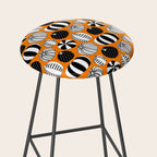 Autumn pumpkin harvest art pattern Stool Gallery Image 2