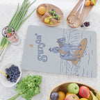 Surfin' in Blue Cutting Board Gallery Image 2