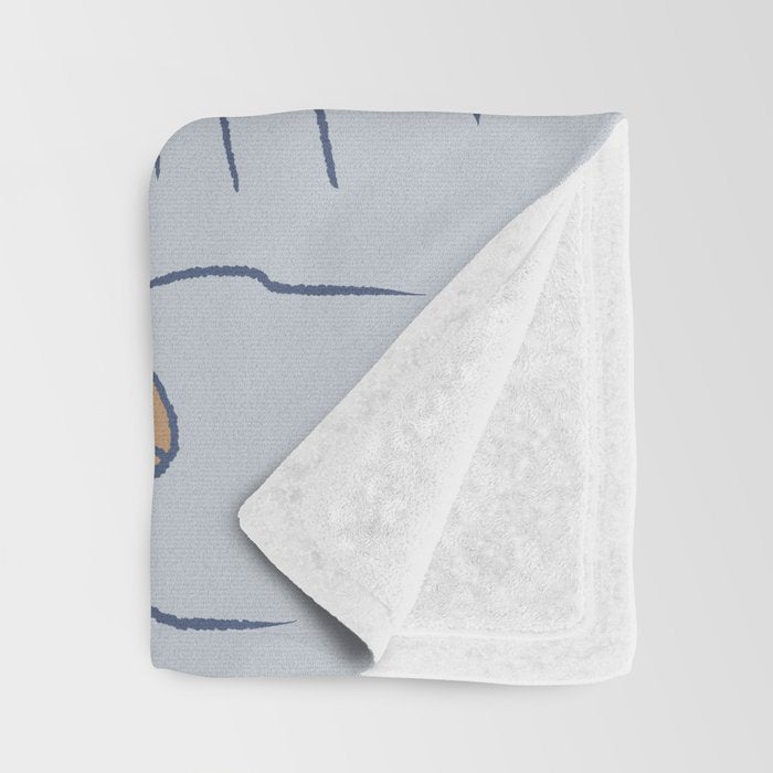 Surfin' in Blue Throw Blanket Gallery Image 3