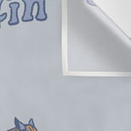 Surfin' in Blue Wall Tapestry Gallery Image 3